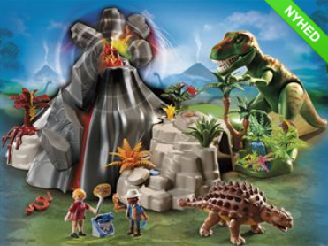 Playmobil - Vulkan med dinosaur